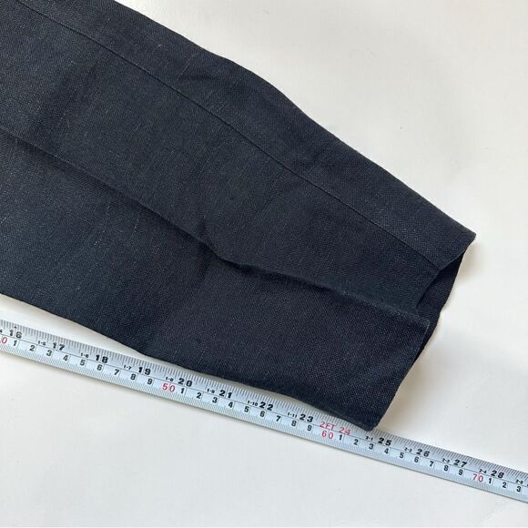 MaxMara Weekend Khat Linen Cropped Pants in Black Sz 6 - Picture 14 of 14